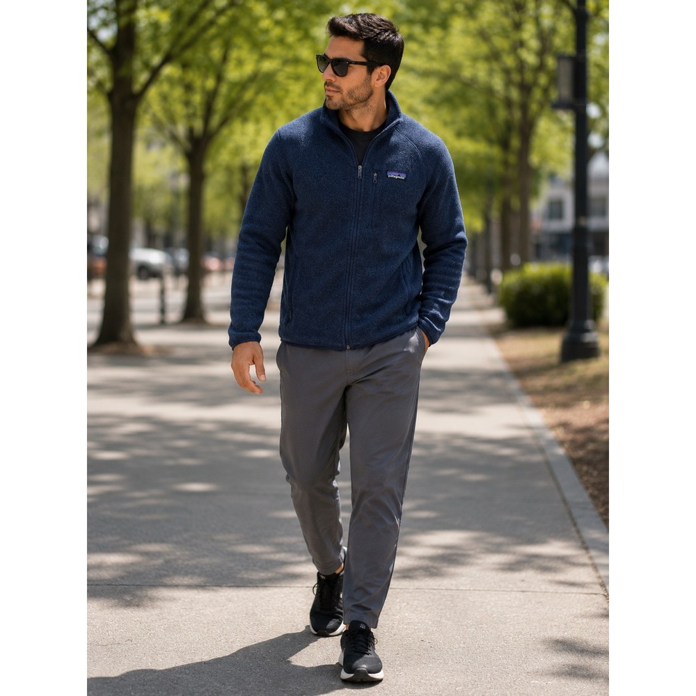 Patagonia Better Sweater Full-Zip Fleece Jacket Mens Medium Navy Blue 25528